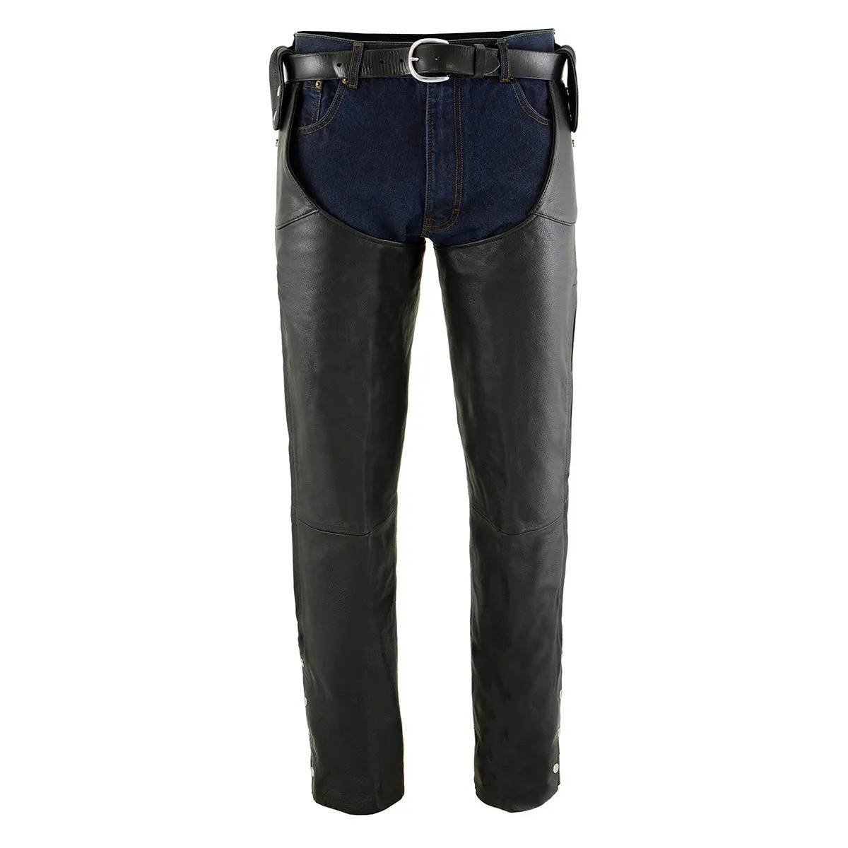 SH1198 Shotgun Chaps for Men's Belt Less- Snap Loop Around Belt - No Belt