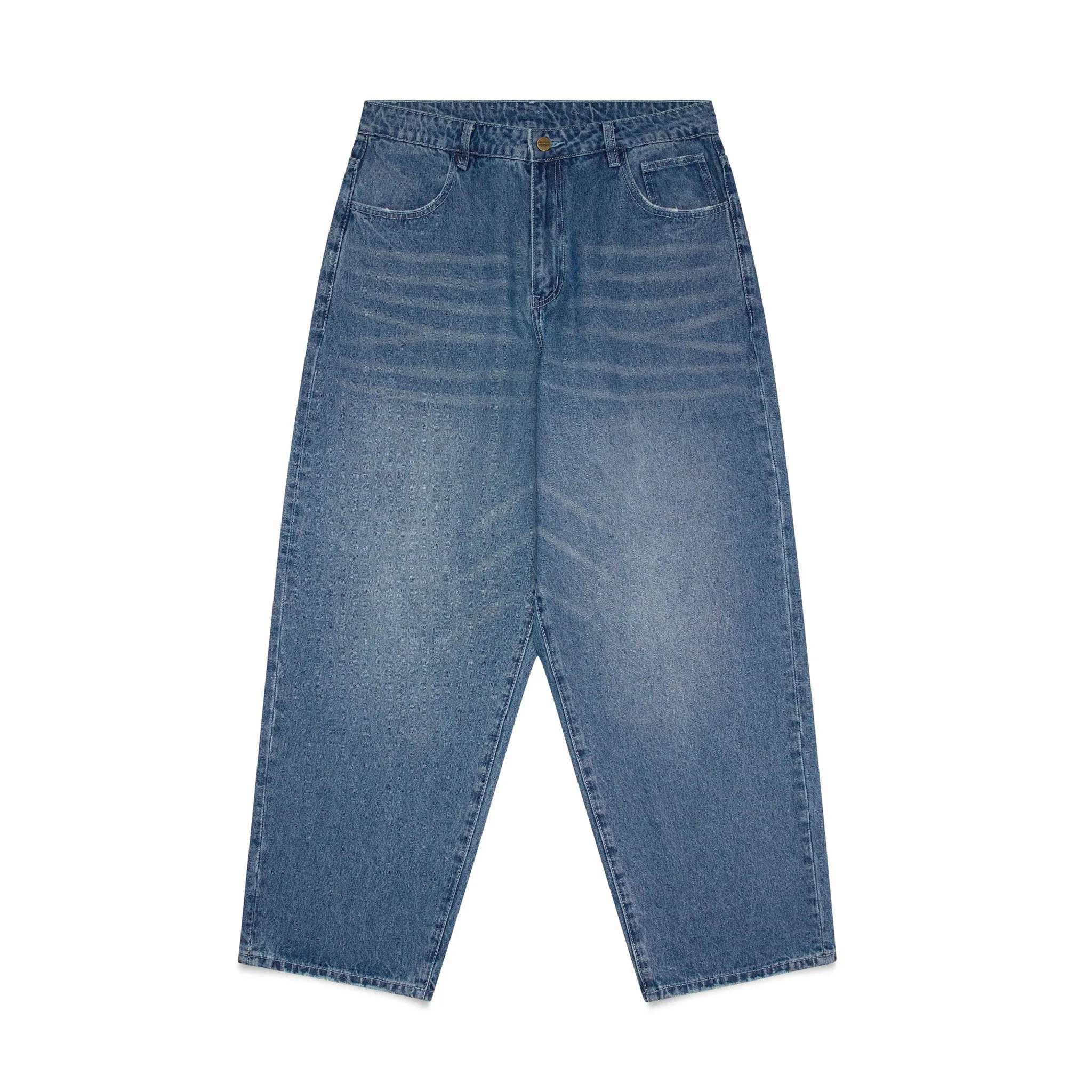 Shinzo 13.5oz Phat Cut Denim Pants Deep Indigo Blue