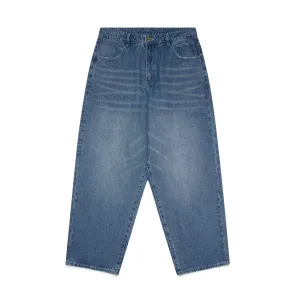 Shinzo 13.5oz Phat Cut Denim Pants Deep Indigo Blue