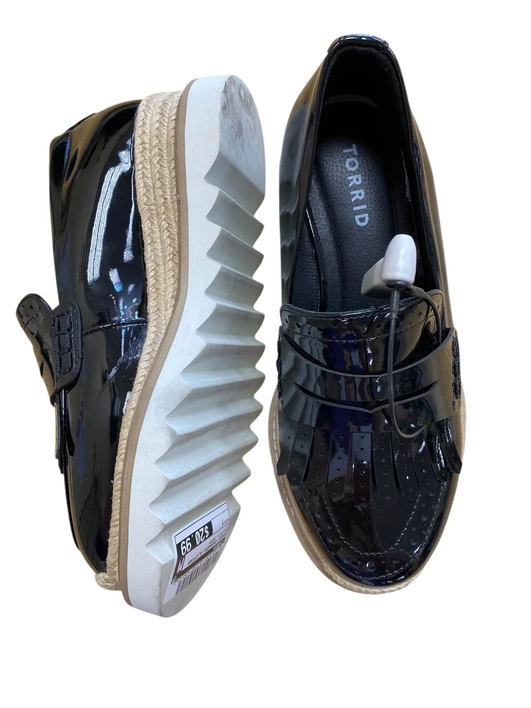 Shoes Sneakers Platform By Torrid In Black & Cream, Size: 7