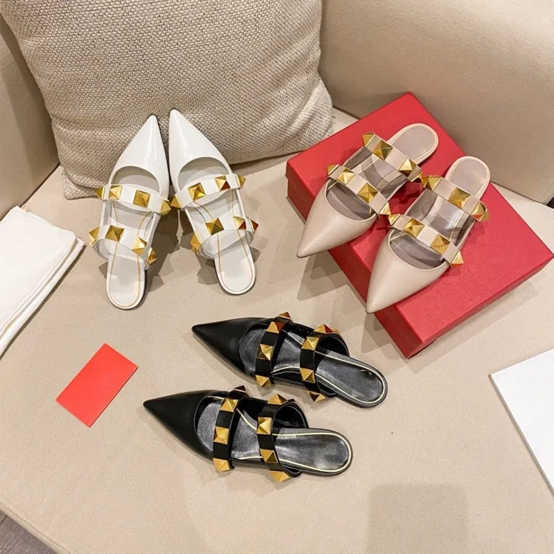 Simple Fashion Pointed Toe Women's Slides