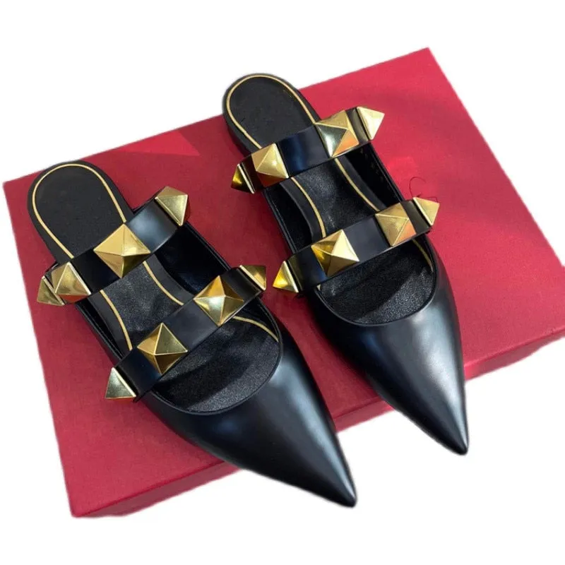 Simple Fashion Pointed Toe Women's Slides