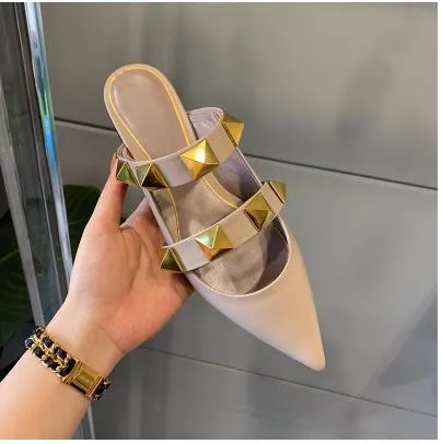 Simple Fashion Pointed Toe Women's Slides