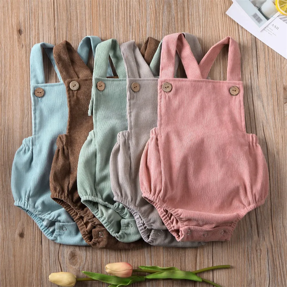 Sleeveless Unisex Romper Green