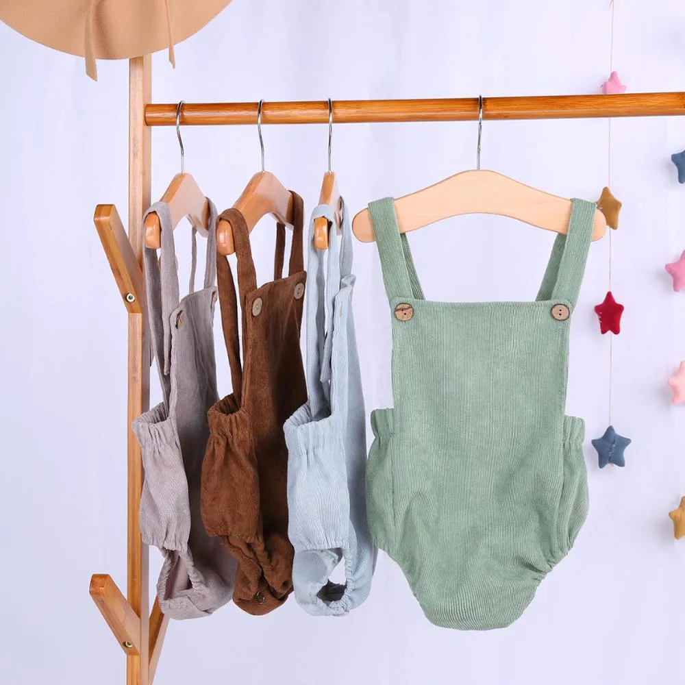 Sleeveless Unisex Romper Green