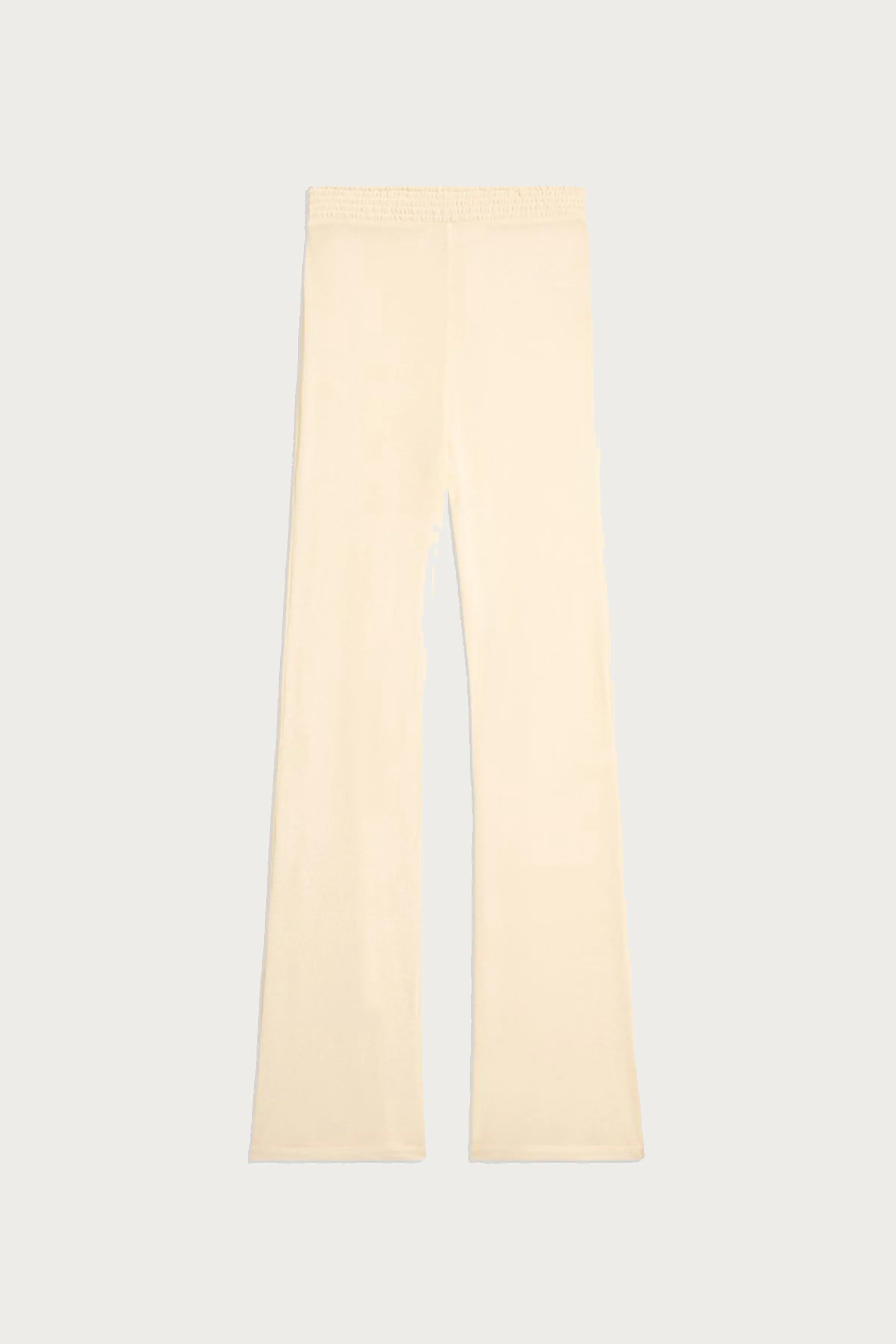 SMOCKED FLARE PANTS