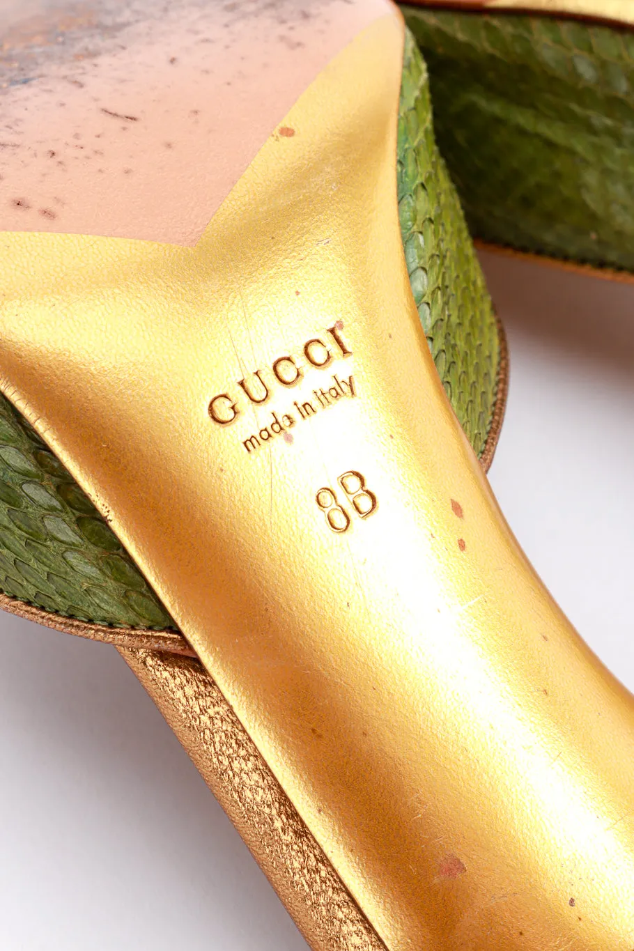 Snakeskin and Stud Mules