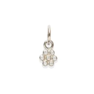 Snowdrop Small Diamond Pendant in 18K Alpine Gold