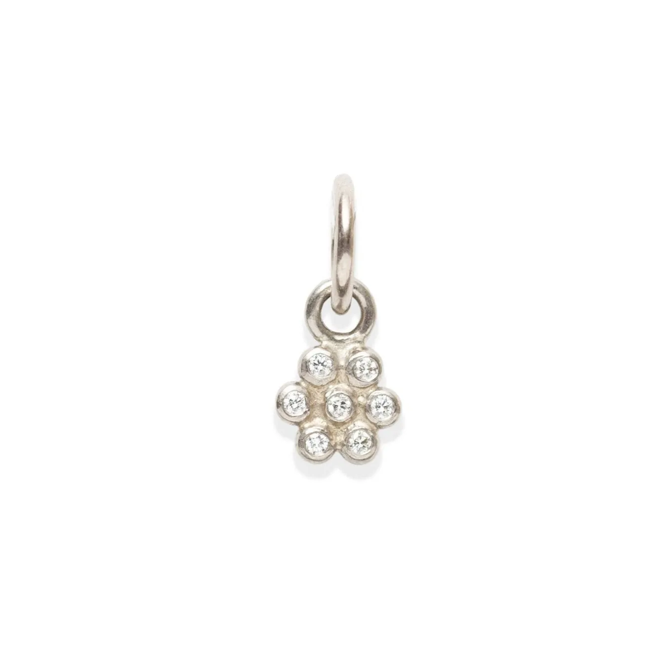 Snowdrop Small Diamond Pendant in 18K Alpine Gold
