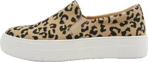 Soda Hike ~ Slip On Double Layer Foam Padded Cushion Sock Fashion Sneakers (Tan Bobcat, Numeric_6)