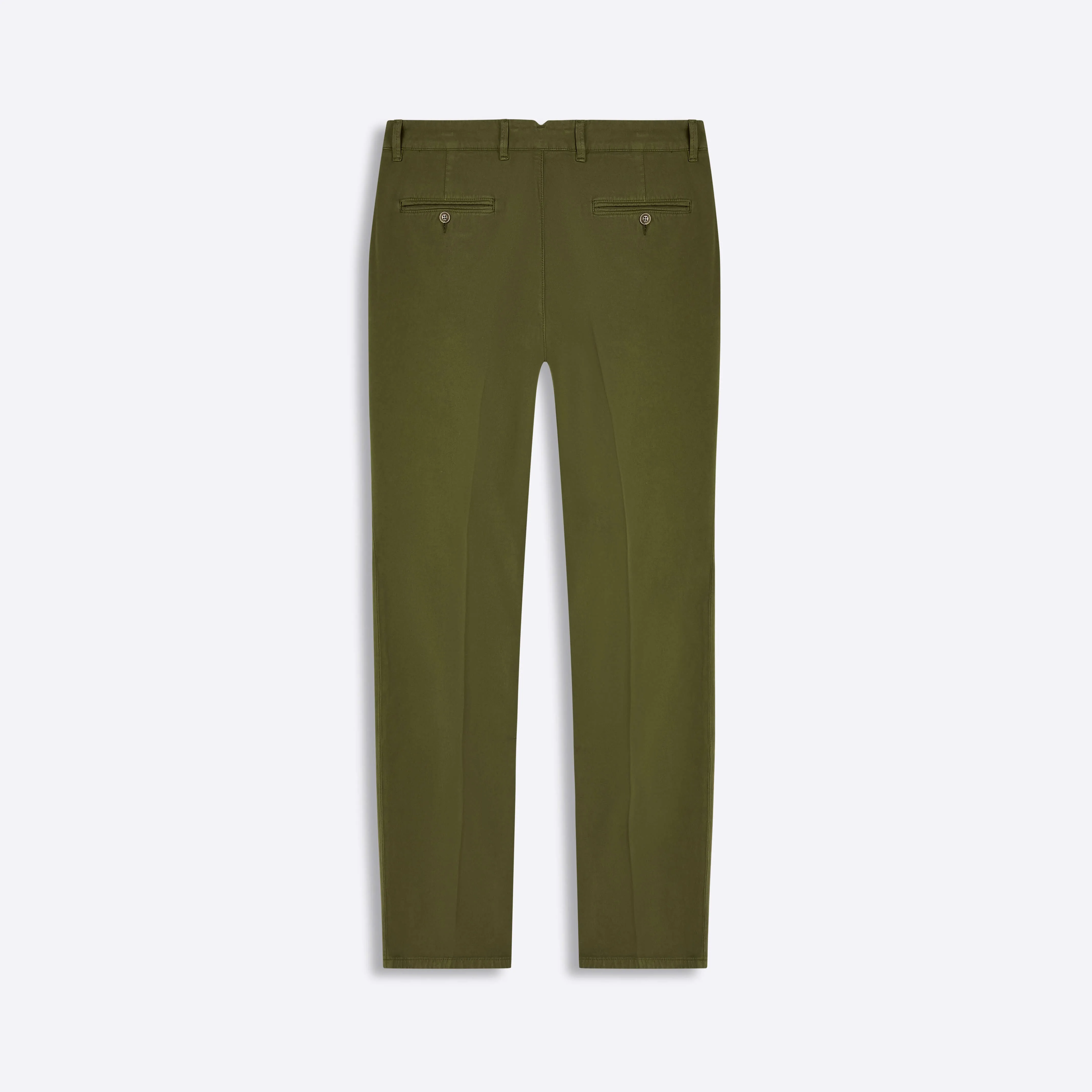 Solid Flat Front Chino Pants