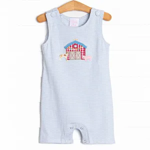 Southern Soiree Applique Jon Jon, Blue