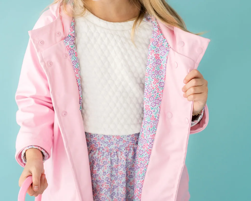 Splish Splash Raincoat - Singing in the Rain Pink, Sweet Pea Floral