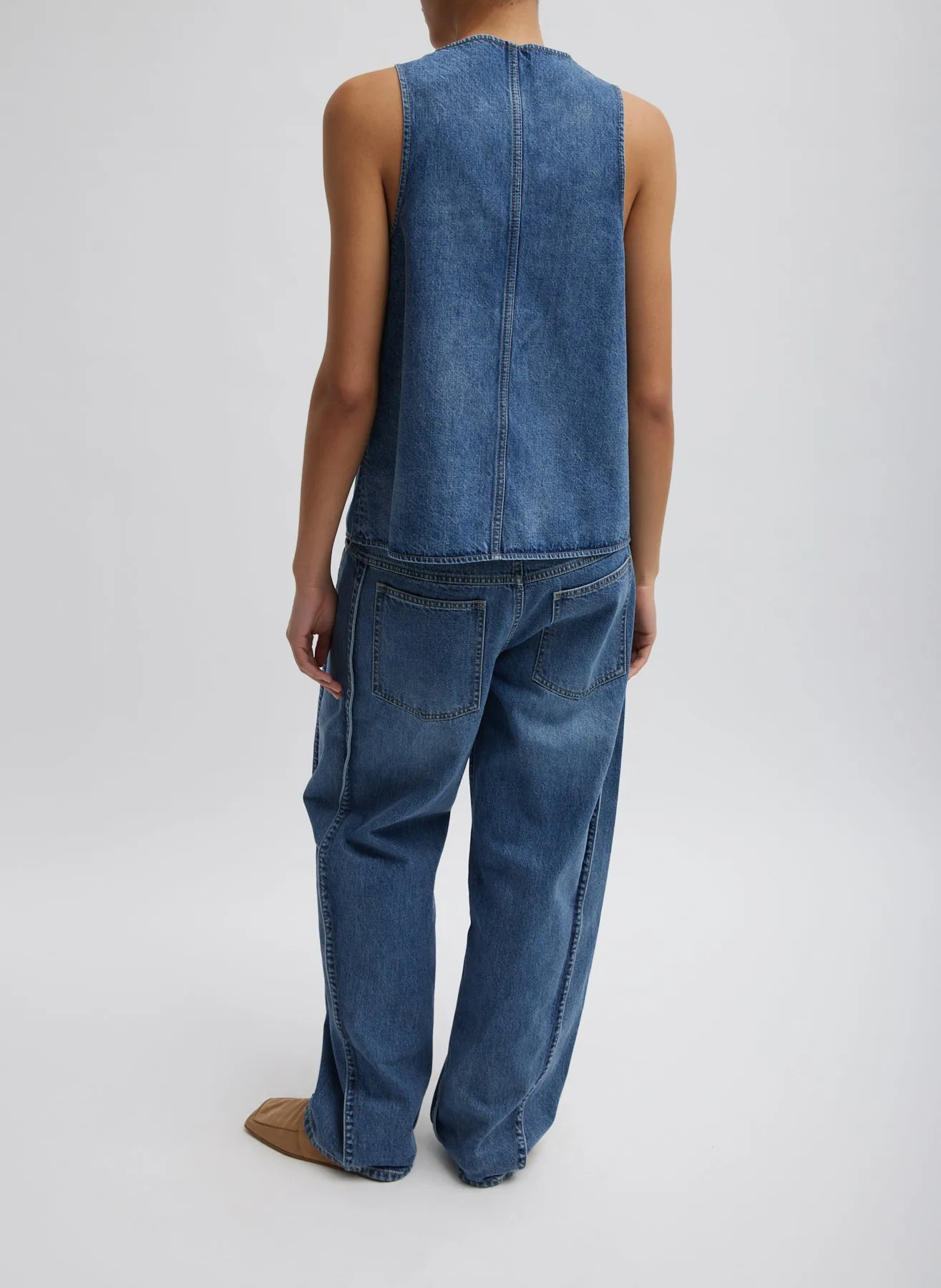 Spring Denim Tuck Jean