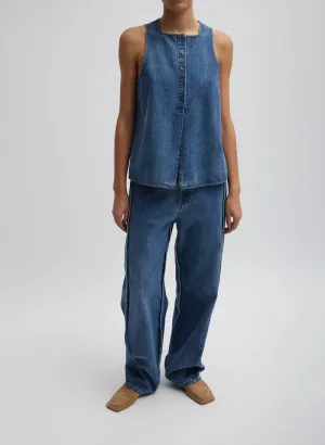 Spring Denim Tuck Jean