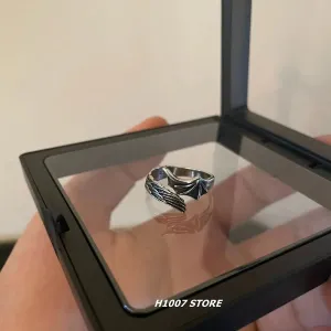 Stainless Steel Vintage Ring Set