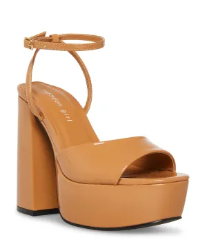 Strappy Patent Leather Platform Heel
