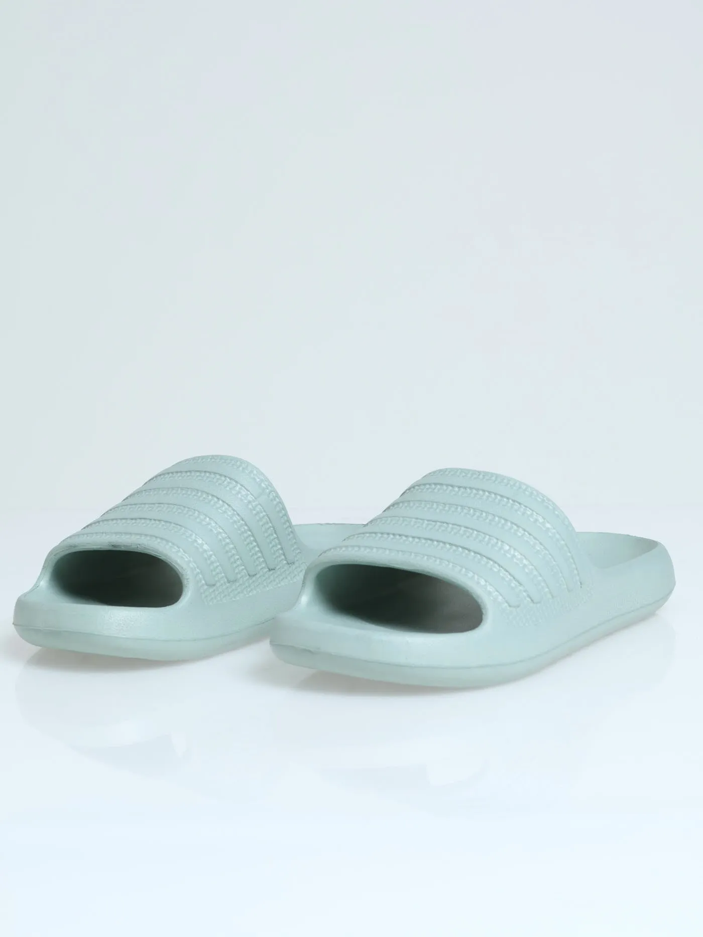 Stripe Eva Mule Sandal - Sage