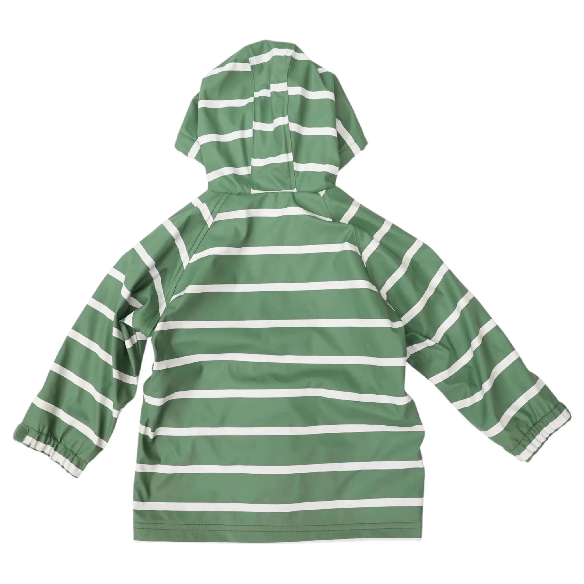 Striped Colour Change Raincoat - Green
