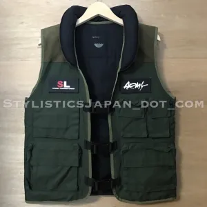 Stussy x Futura Reversible Military PFD Vest Olive/Black M