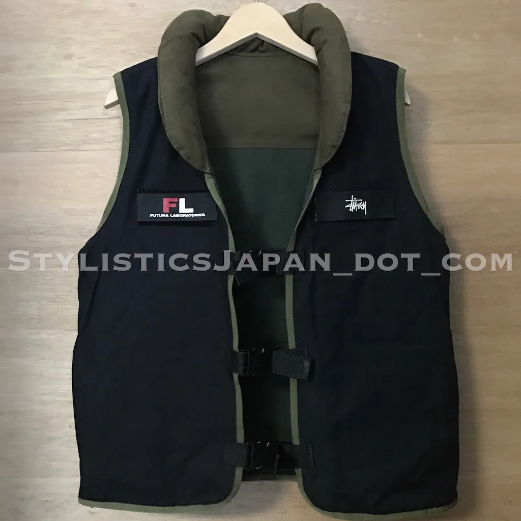Stussy x Futura Reversible Military PFD Vest Olive/Black M