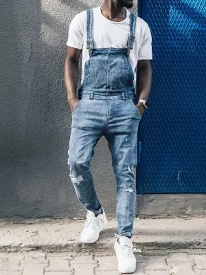 Suspender Denim Jumpsuit