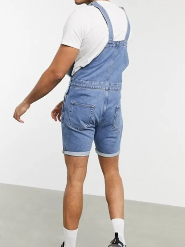 Suspender Denim Rompers