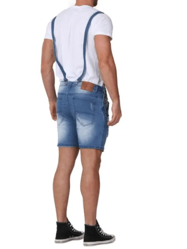 Suspender Denim Rompers