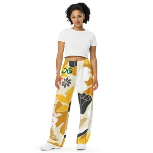 Tan Flowers Unisex Pants - OG Hippie Chick