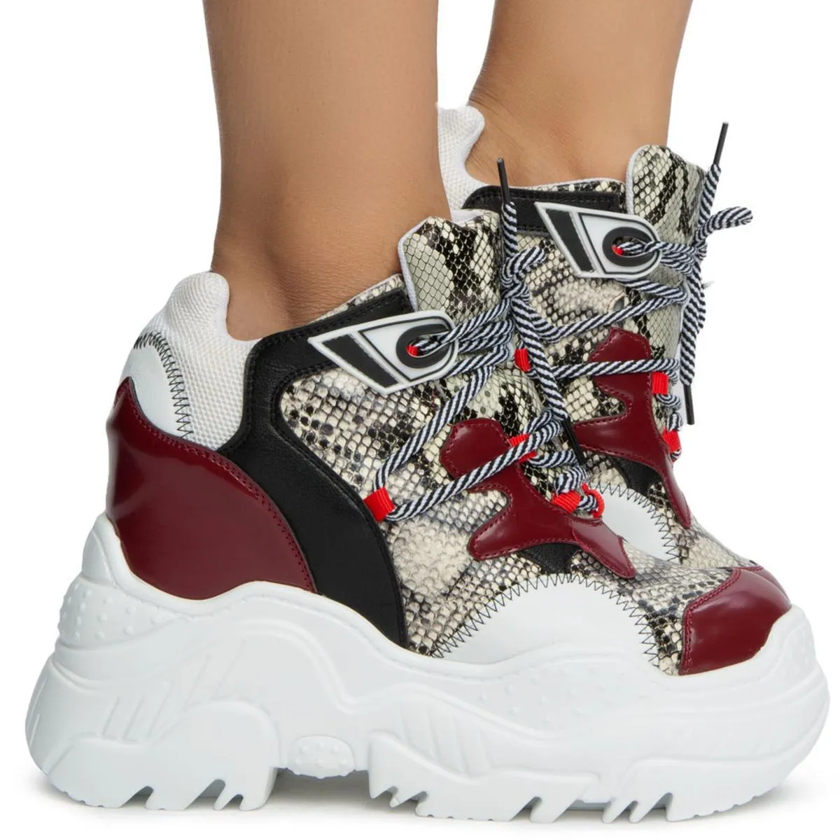 Tangerine Platform Sneakers