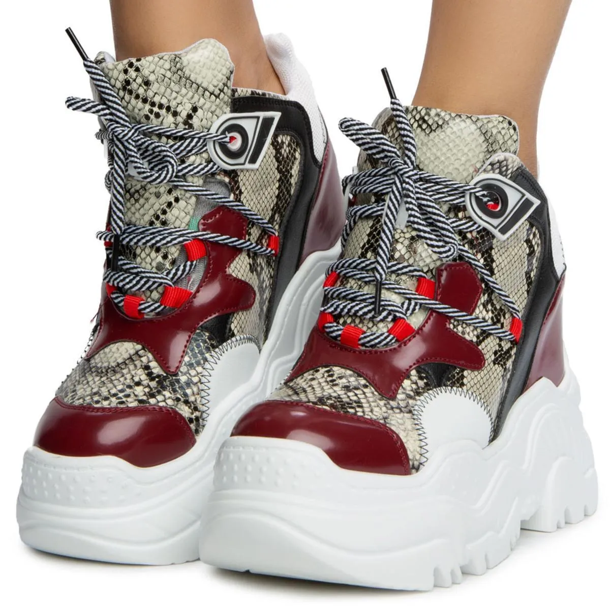 Tangerine Platform Sneakers