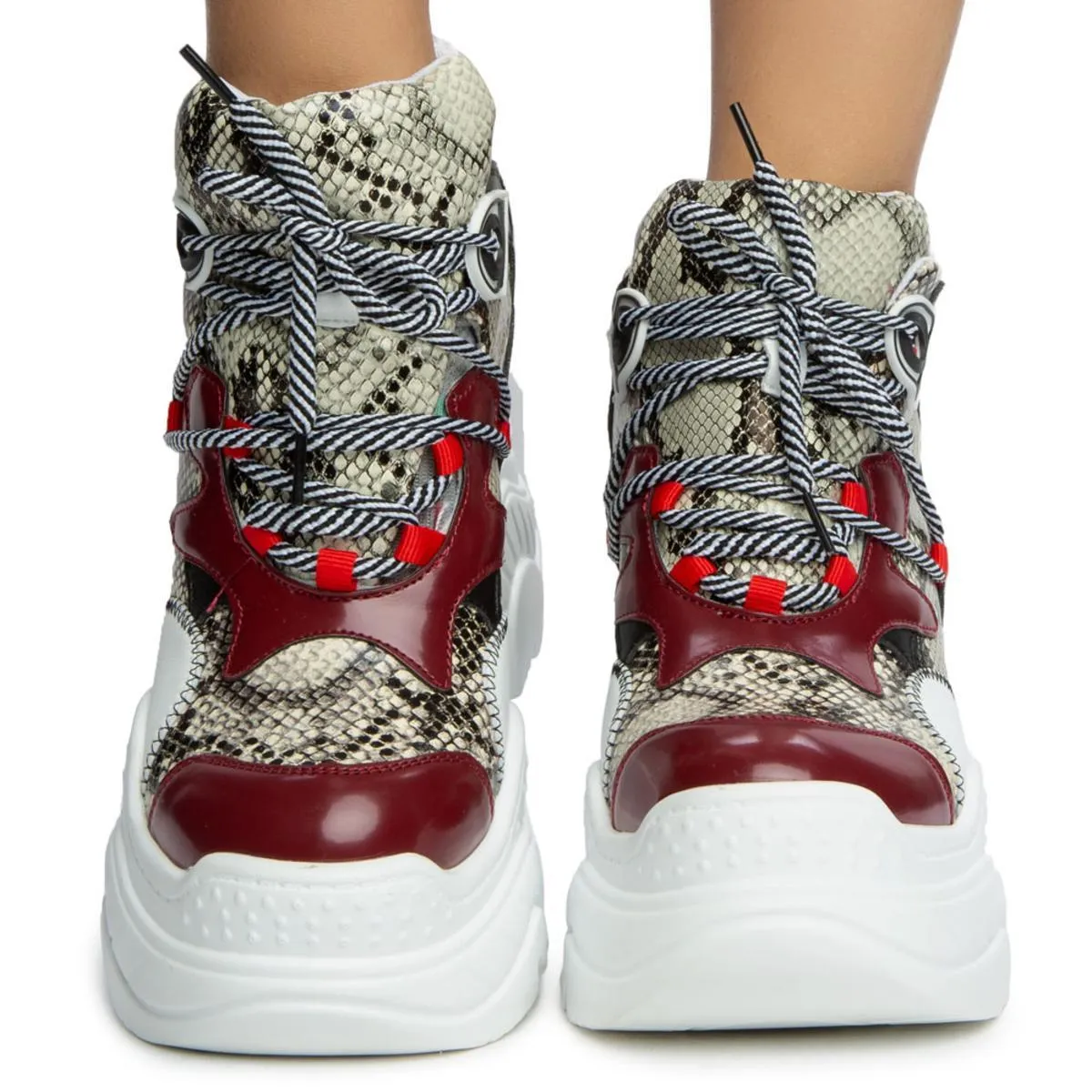 Tangerine Platform Sneakers