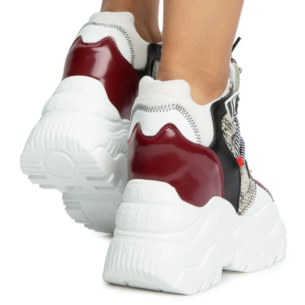 Tangerine Platform Sneakers