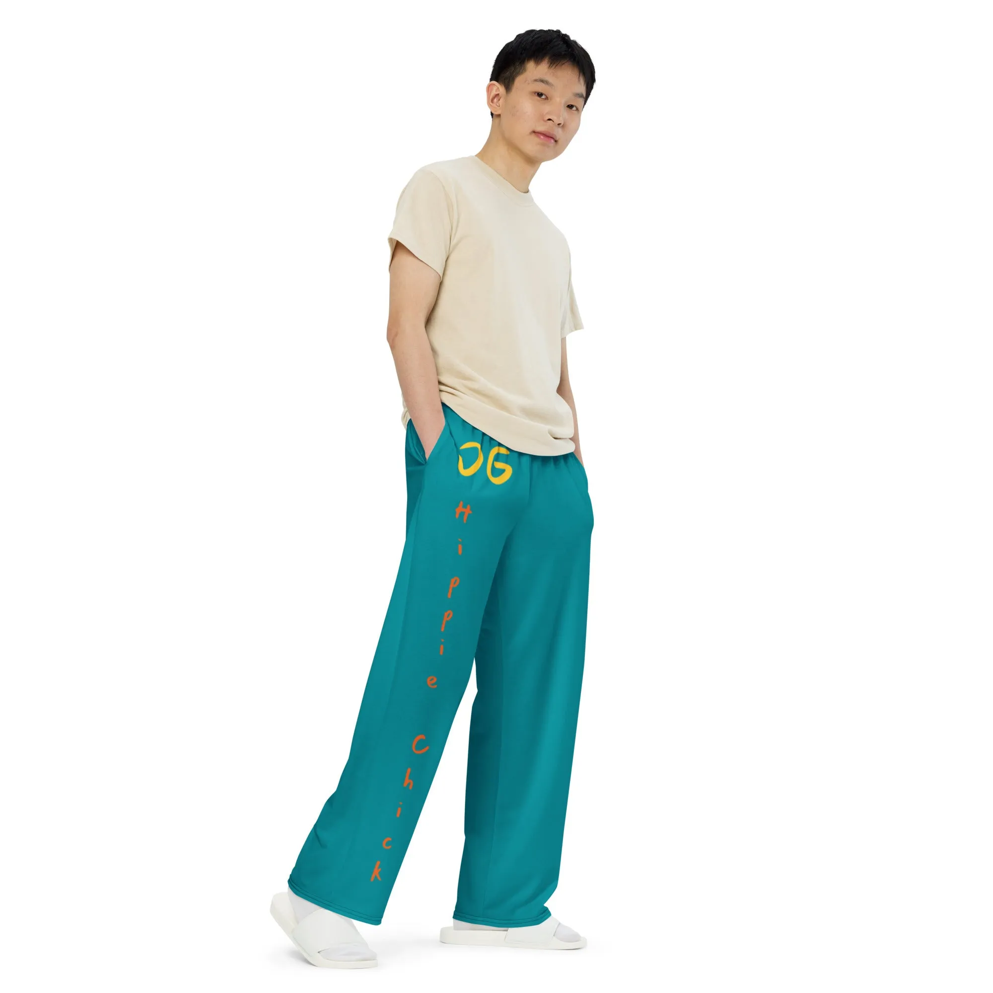 Teal Unisex Pants - OG Hippie Chick
