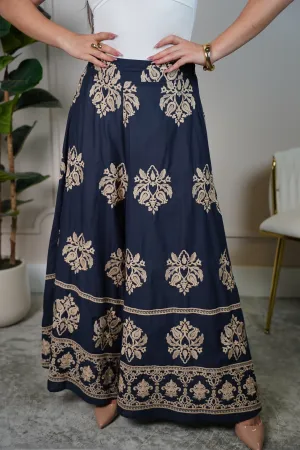 Tessi Embroidered Pants – Elegant Boho Wide-Leg Statement