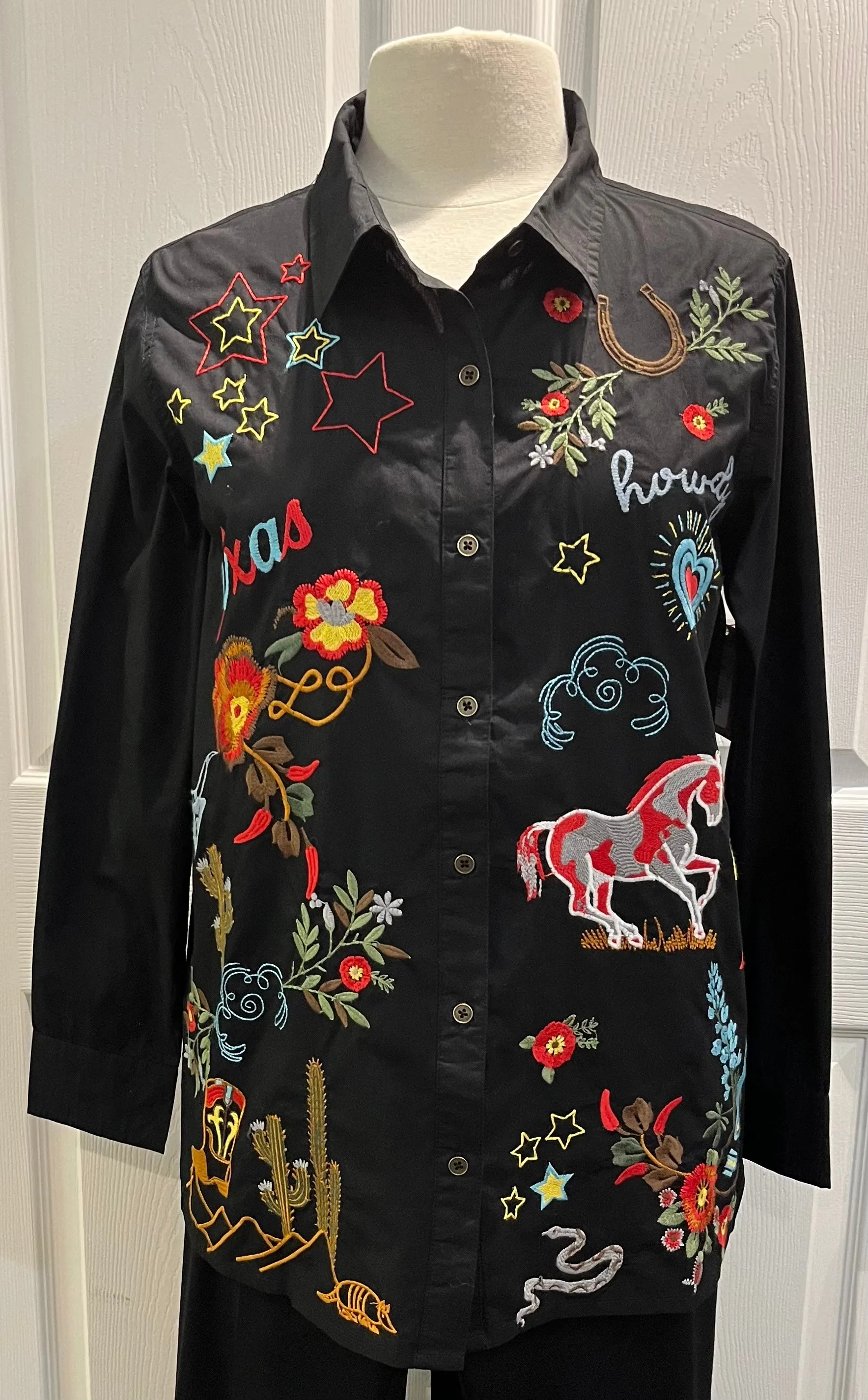 Texas on My Mind Black Button Up Shirt