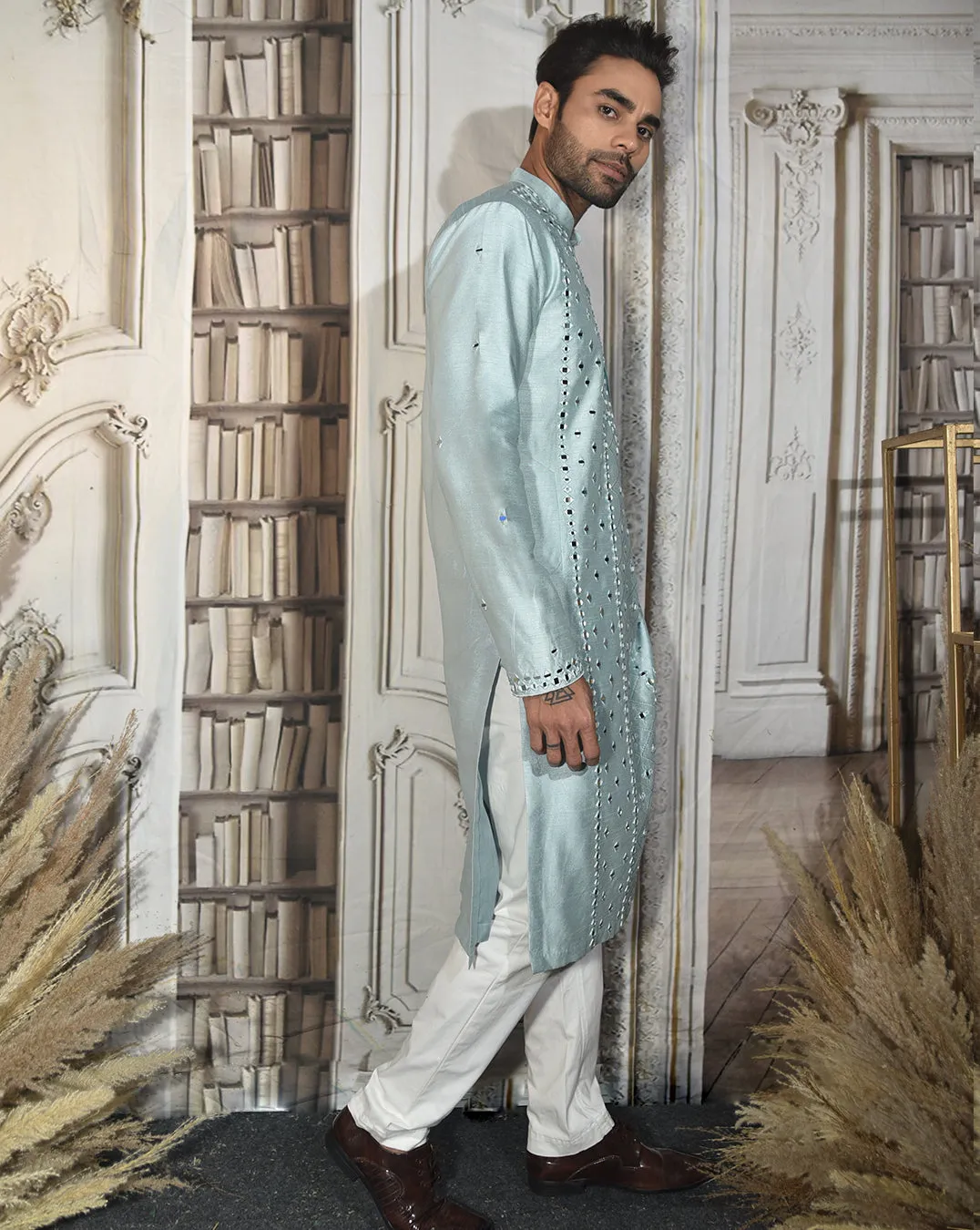 The Blue Mirror Kurta