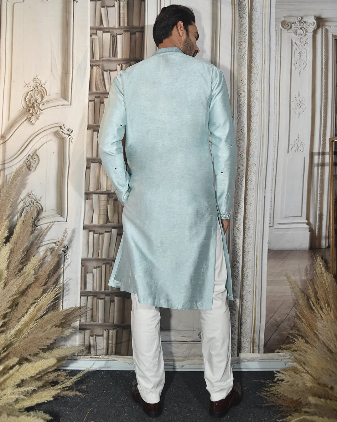 The Blue Mirror Kurta