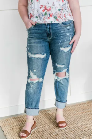 The Boy Is Mine Judy Blue Boyfriend Jeans