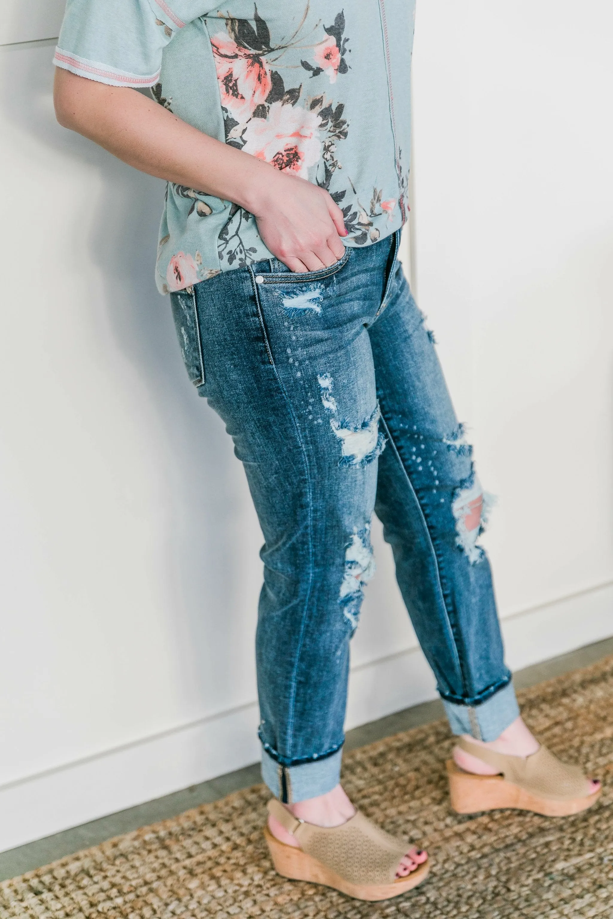 The Boy Is Mine Judy Blue Boyfriend Jeans