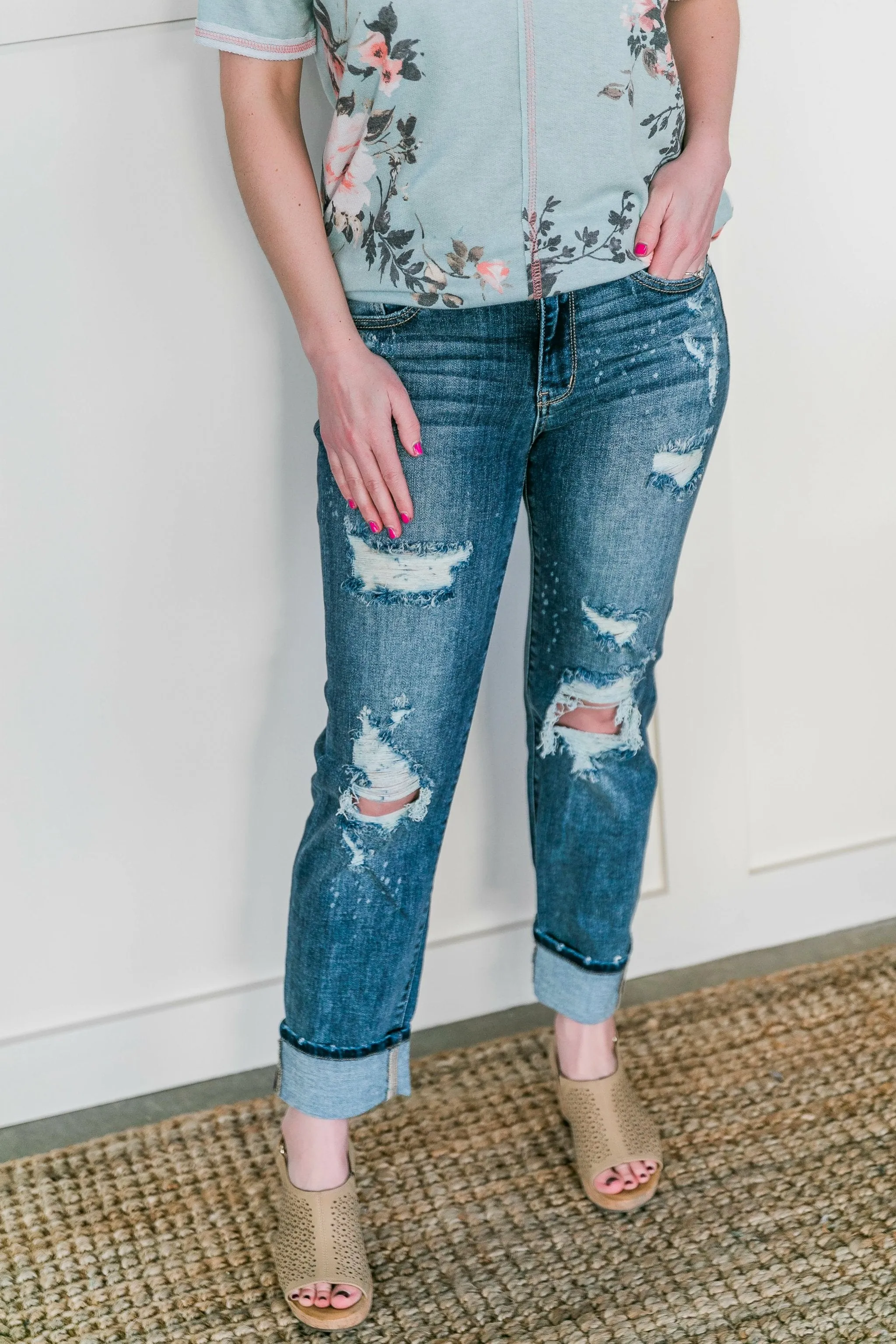 The Boy Is Mine Judy Blue Boyfriend Jeans
