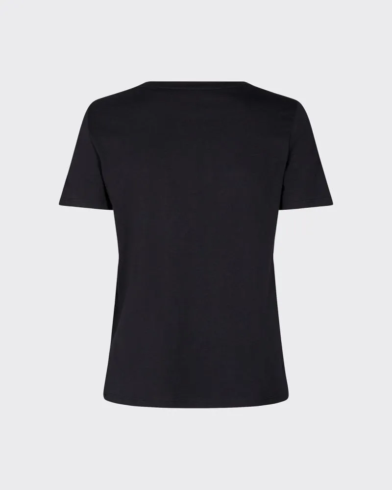 The Kimma T-Shirt by Minimum - Black - PLUS