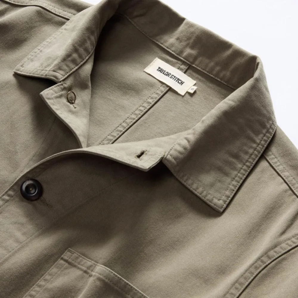 The Ojai Jacket | Organic Smoked Olive Foundation Twill