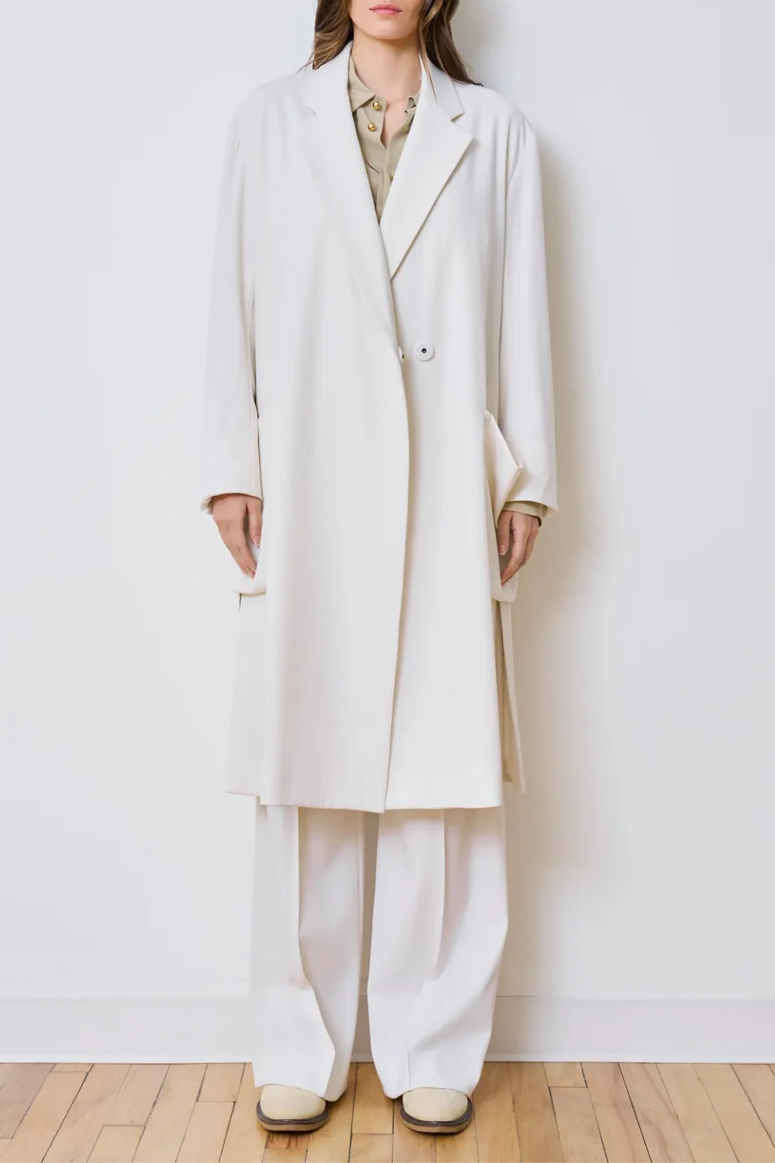 The Outsider Overcoat | Ivory