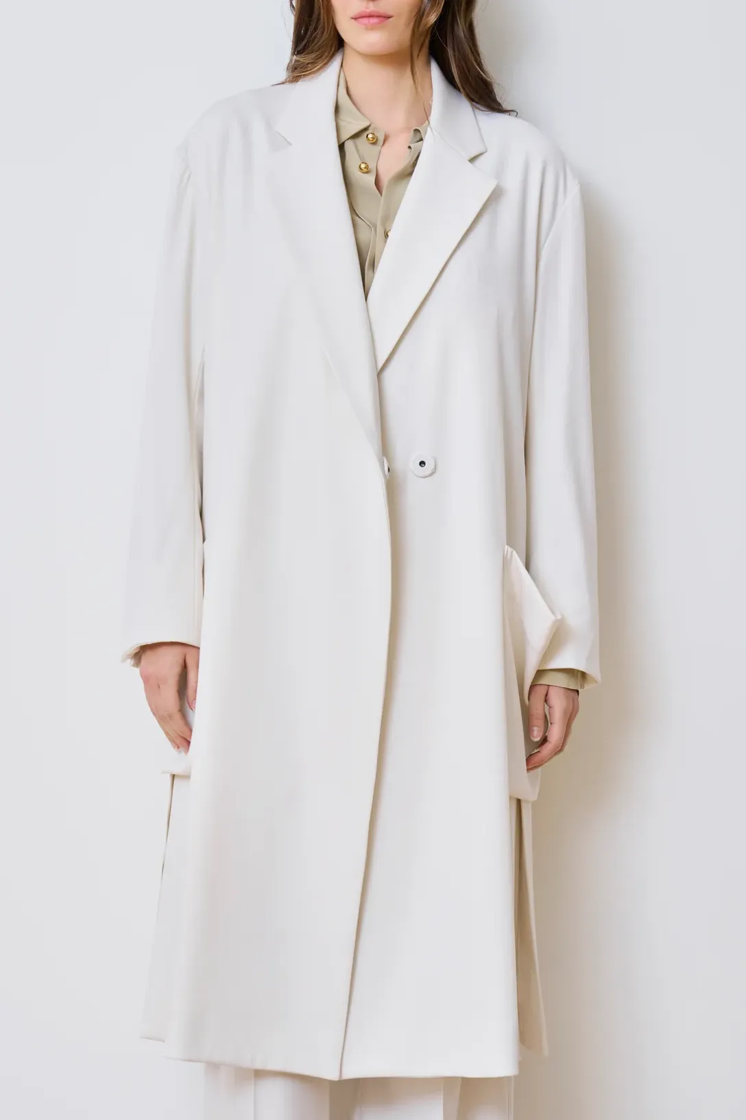 The Outsider Overcoat | Ivory