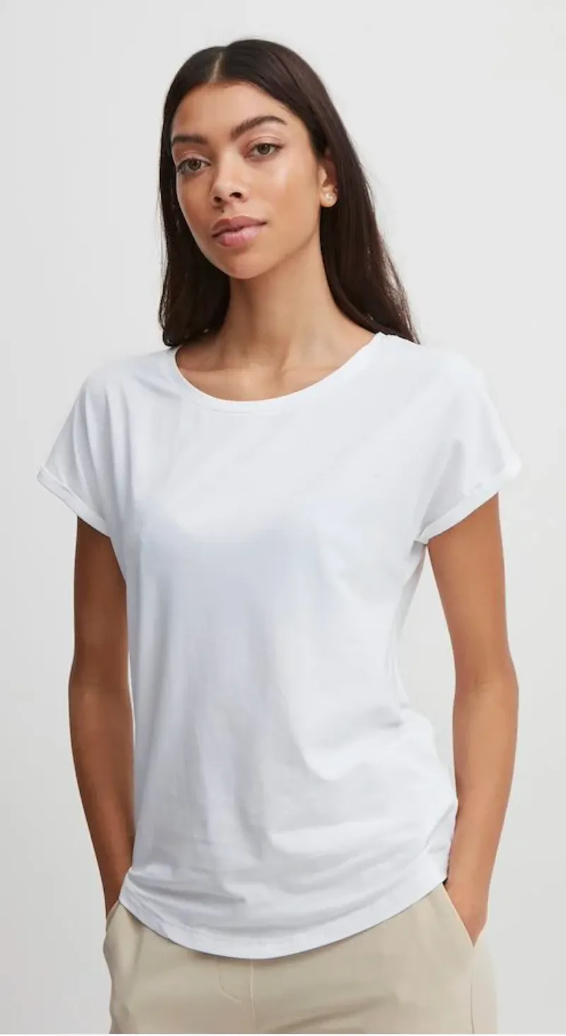 The Petra T-Shirt - Off White - PLUS
