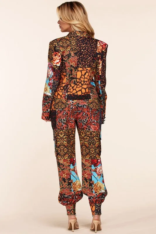 The Print Block Pantsuit