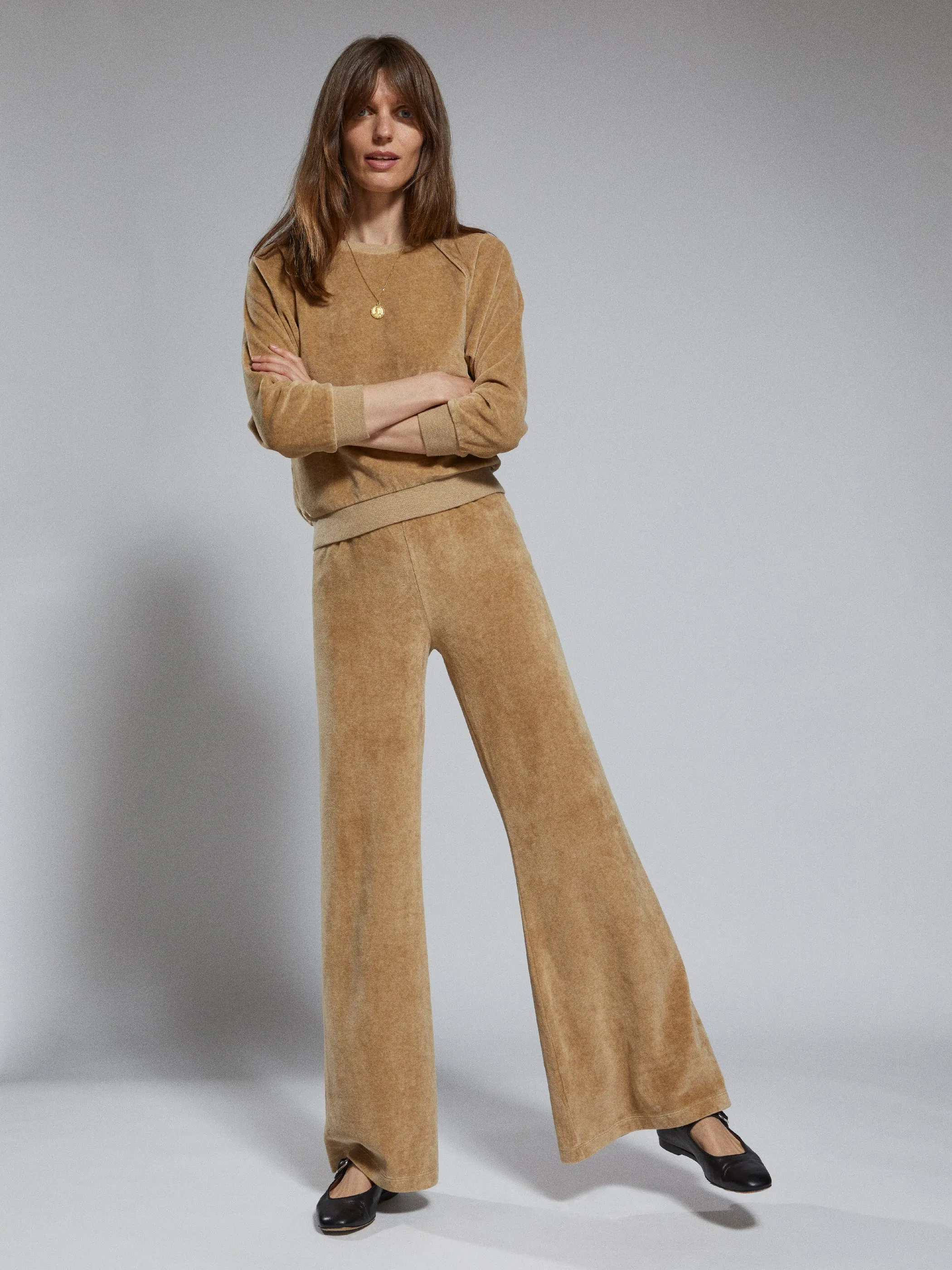 The Zephyra Flare Pants in Velour