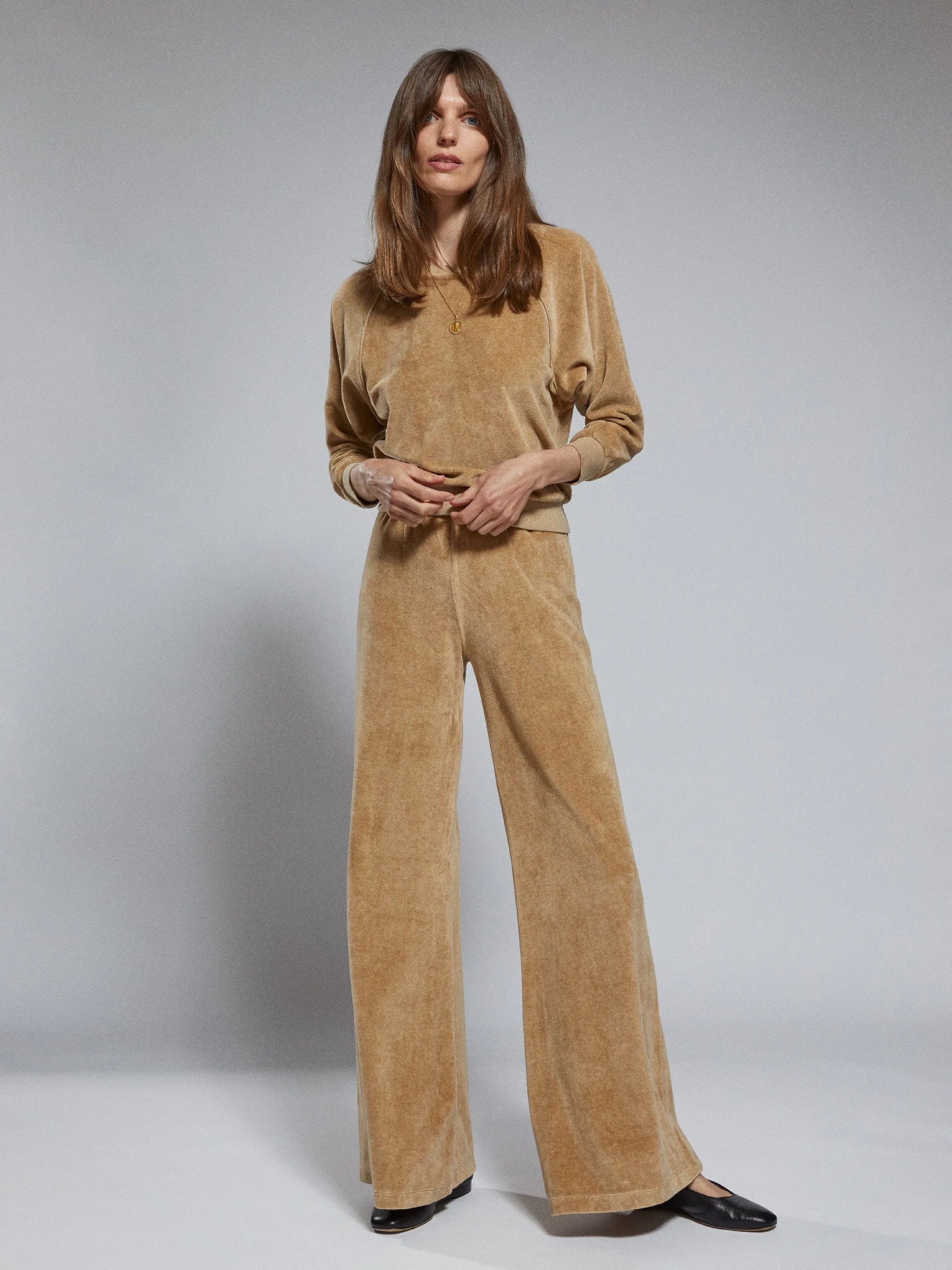 The Zephyra Flare Pants in Velour