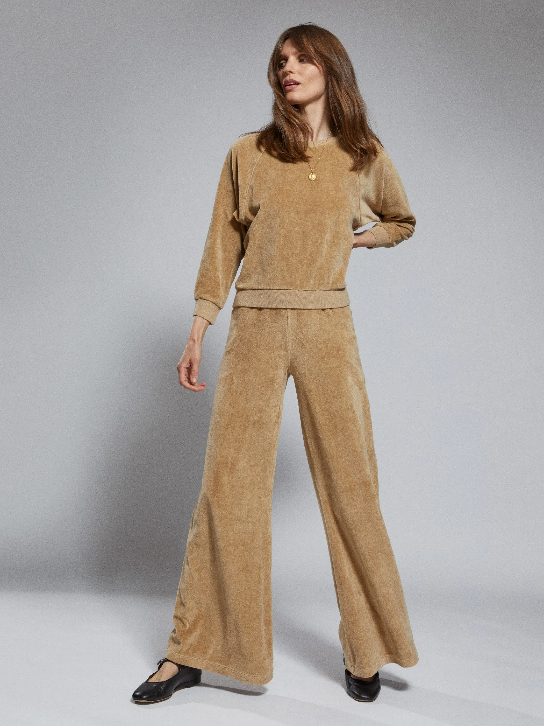 The Zephyra Flare Pants in Velour